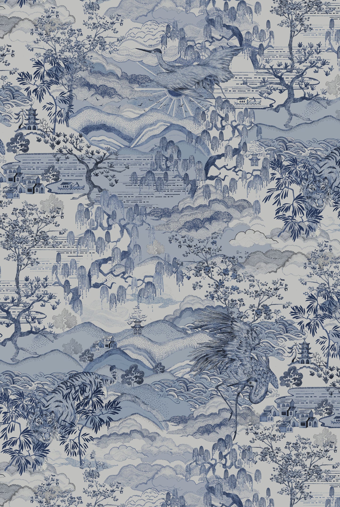 Papier Peint DREAM CATCHER Porcelain blue