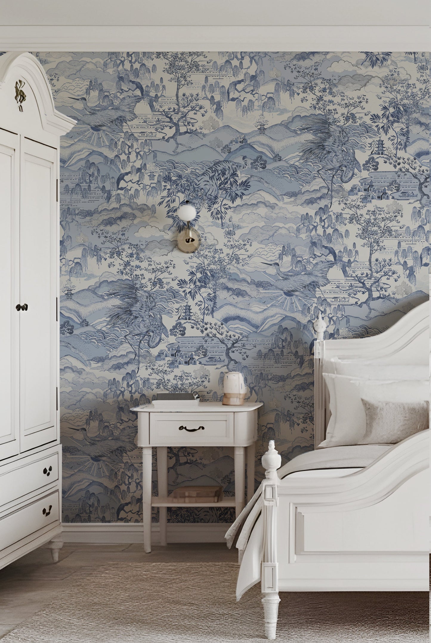 Papier Peint DREAM CATCHER Porcelain blue