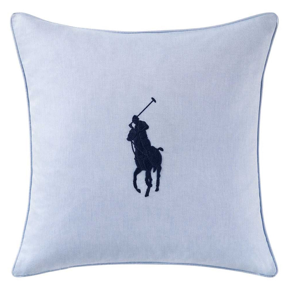 Blue Cream Pony White Cushion