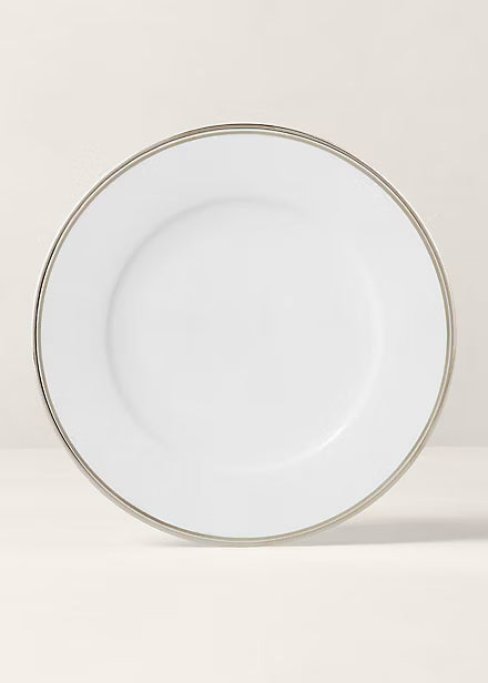 Grande assiette Wilshire Platine Argenté