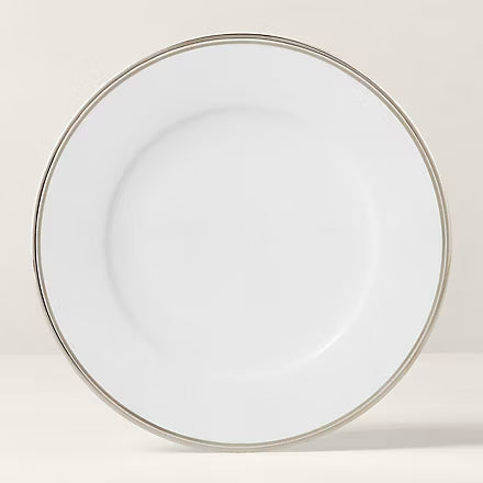 Grande assiette Wilshire Platine Argenté