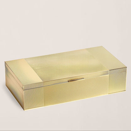 Boîte Luke laiton plaqué Medium