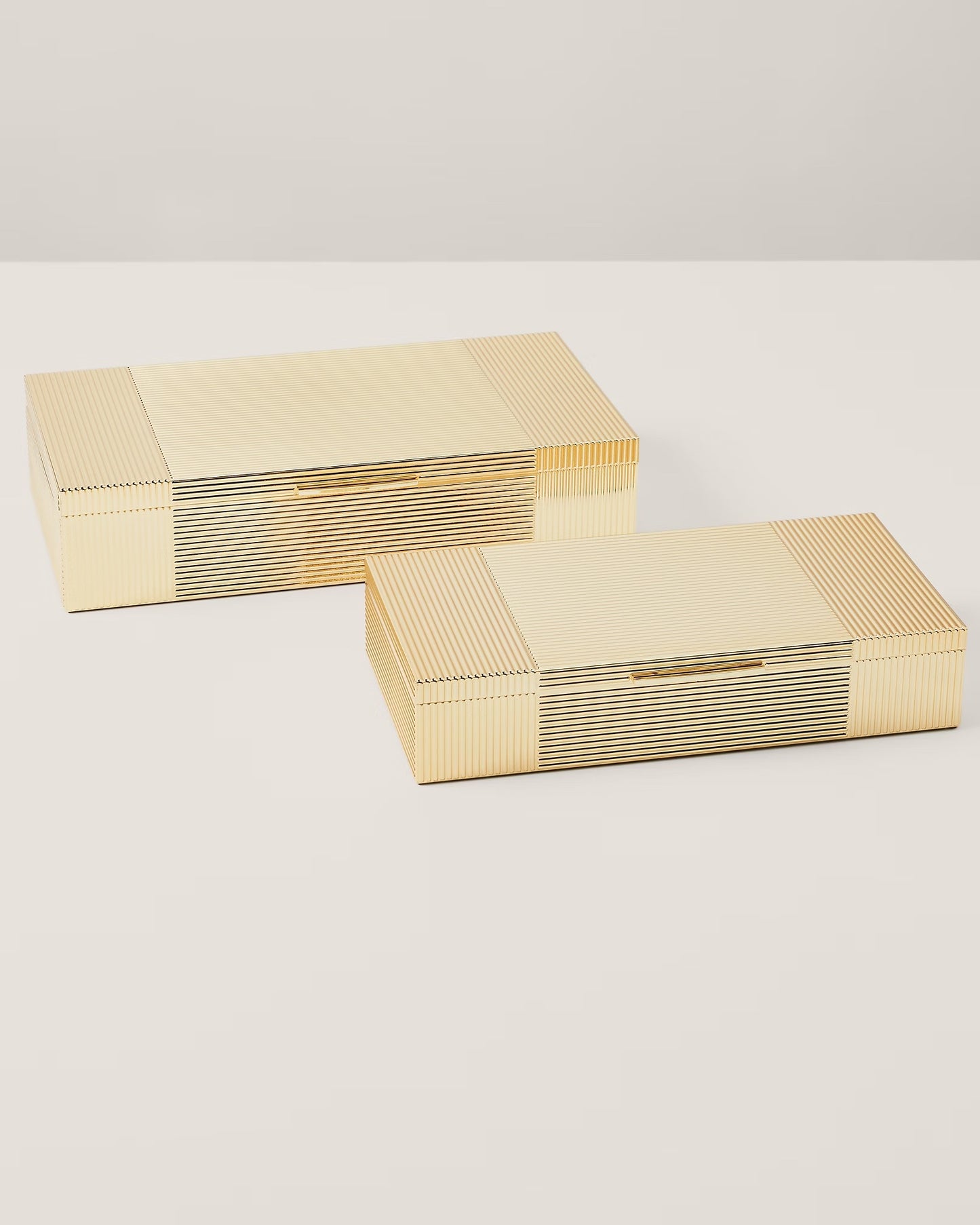 Boîte Luke laiton plaqué Medium