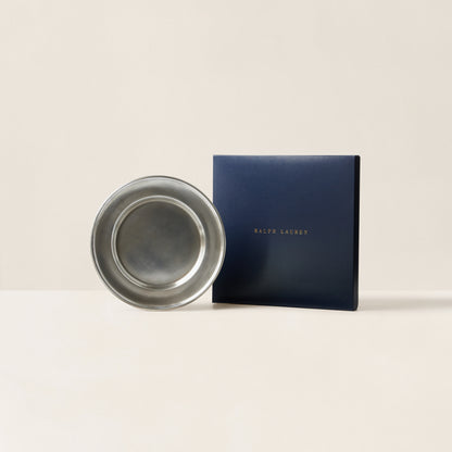 Assiette de présentation Winslow étain Ralph Lauren Home