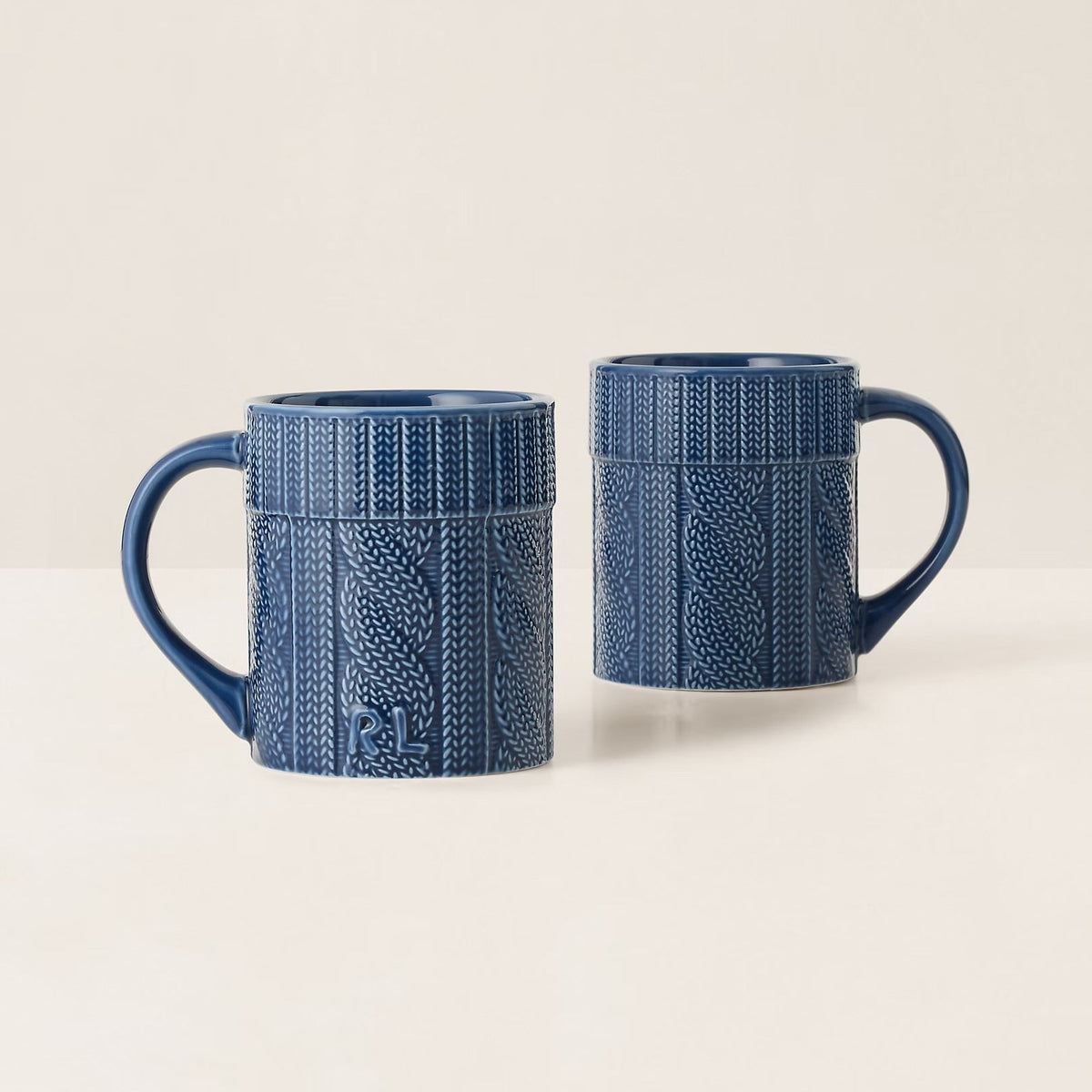 Coffret Mugs Cableknit Navy