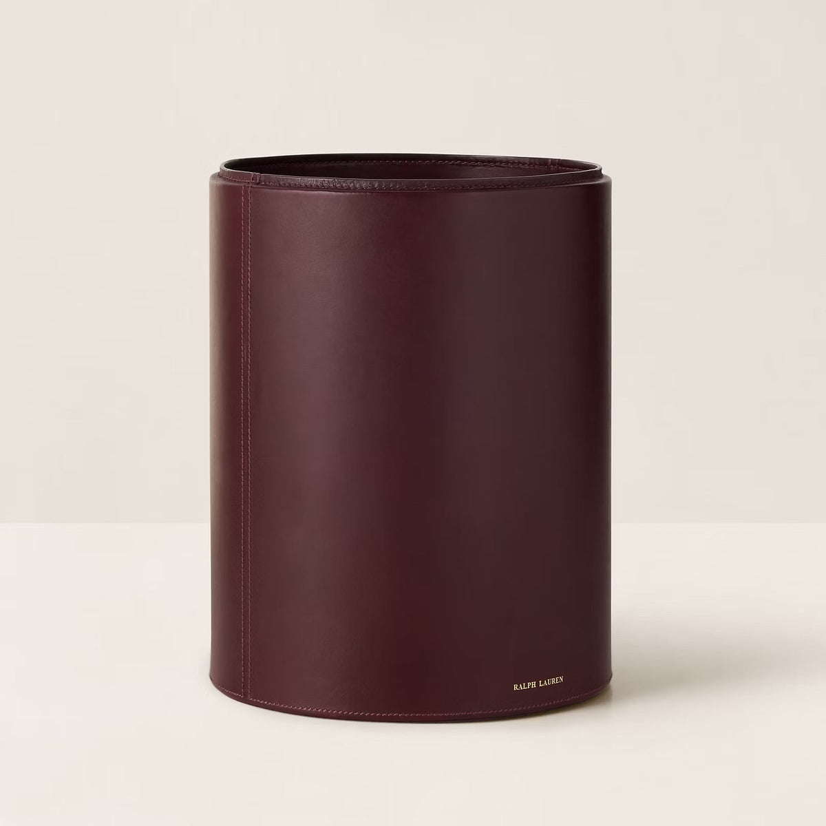 Corbeille Brennan Cuir Burgundy