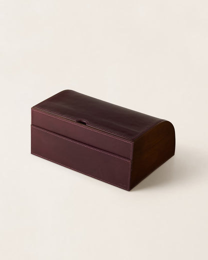 Ecritoire Brennan Cuir Burgundy