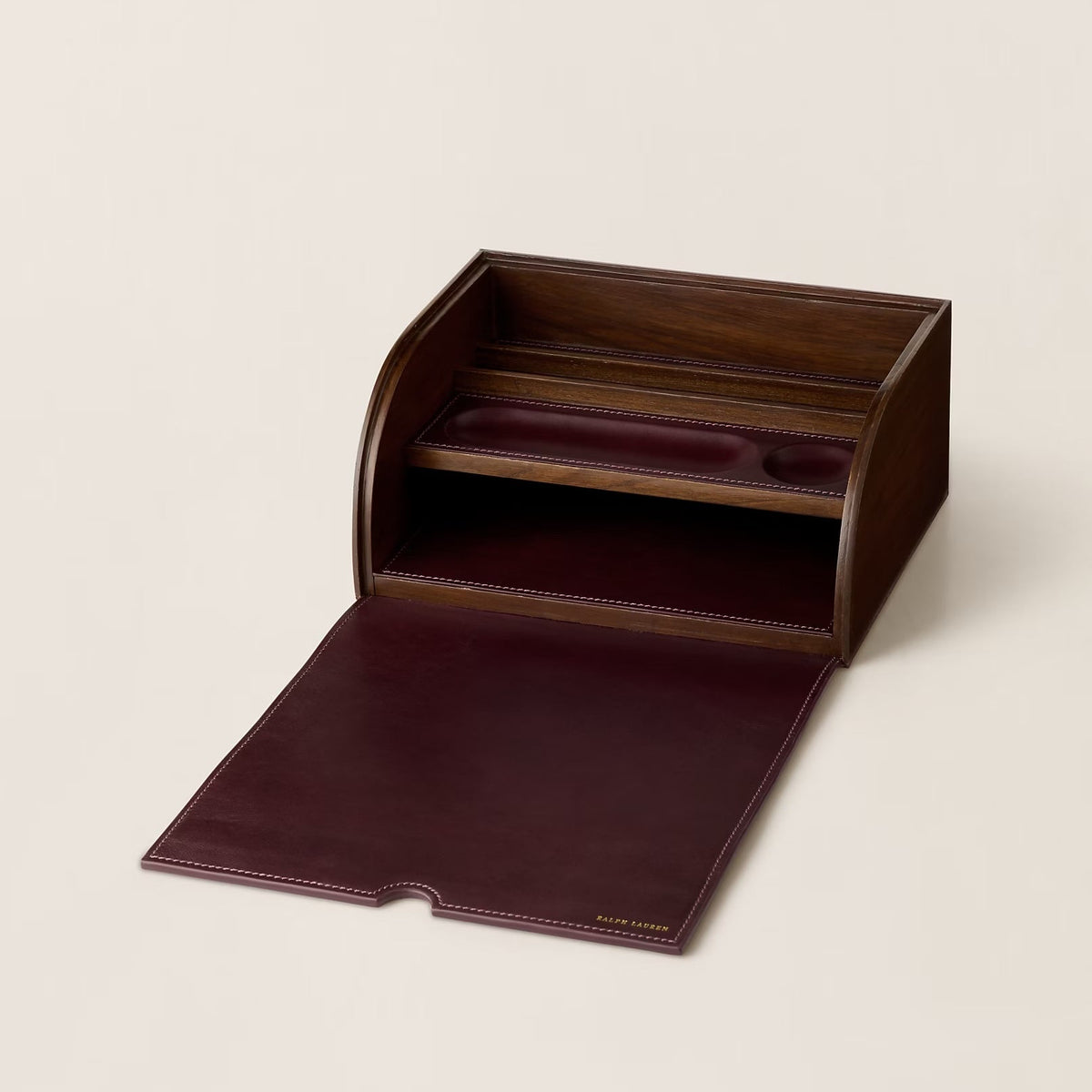 Ecritoire Brennan Cuir Burgundy
