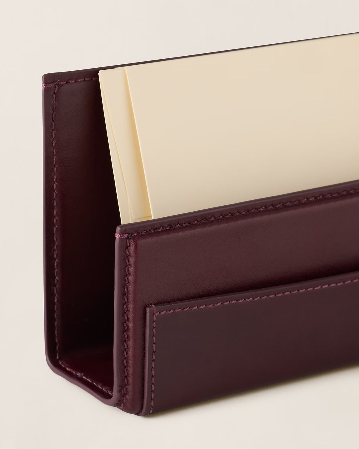 Porte-lettres Brennan Cuir Burgundy