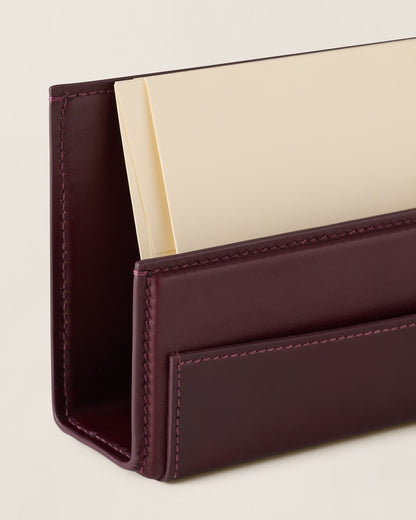 Porte-lettres Brennan Cuir Burgundy