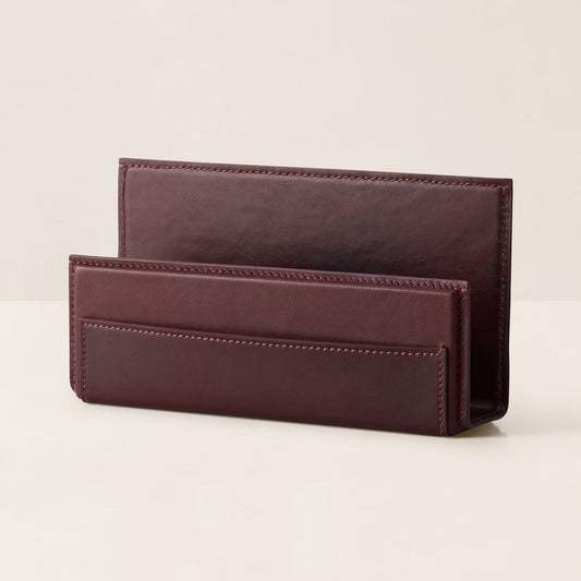 Porte-lettres Brennan Cuir Burgundy