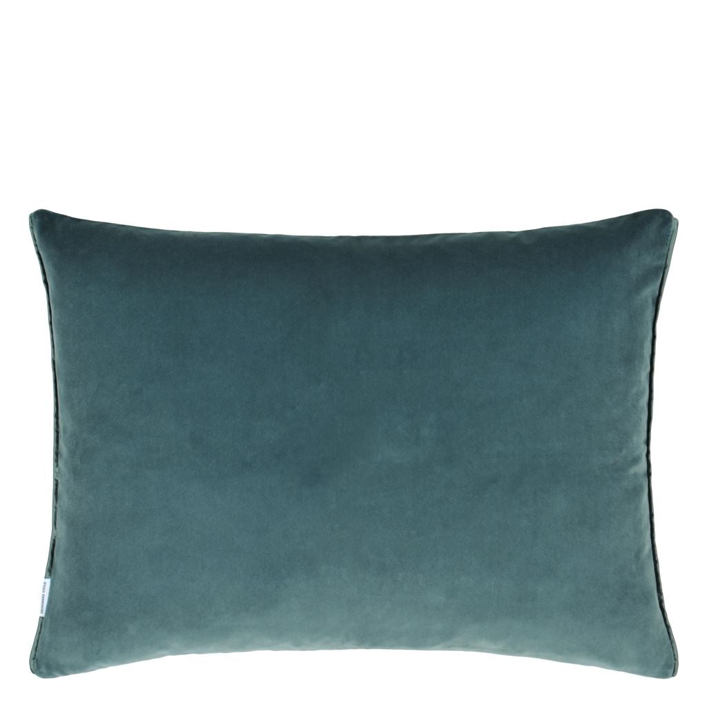 Coussin DG En Velours Cassia Celadon & Mist