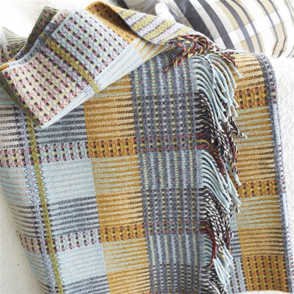 Plaid Tasara Ocher Woven