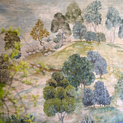Bandipur Grasscloth Sky Wallpaper