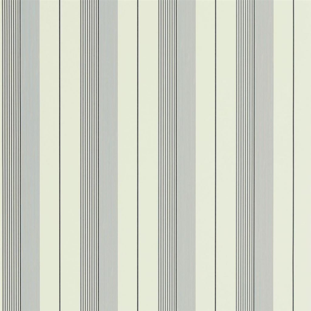 Aiden Stripe - Granite / Cream