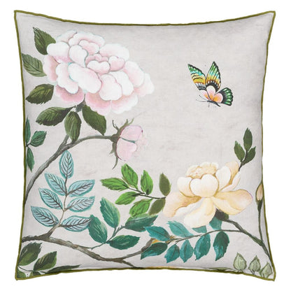 DG Chinese Porcelain Cameo Linen Cushion