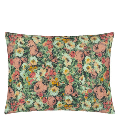 Sepia Floral Toucan Cushion