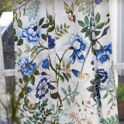 Cobalt Chinese Porcelain Fabric