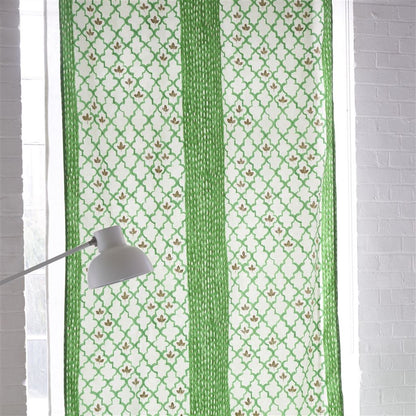 Pergola Trellis Fabric Emerald