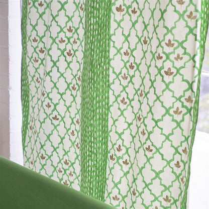 Pergola Trellis Fabric Emerald