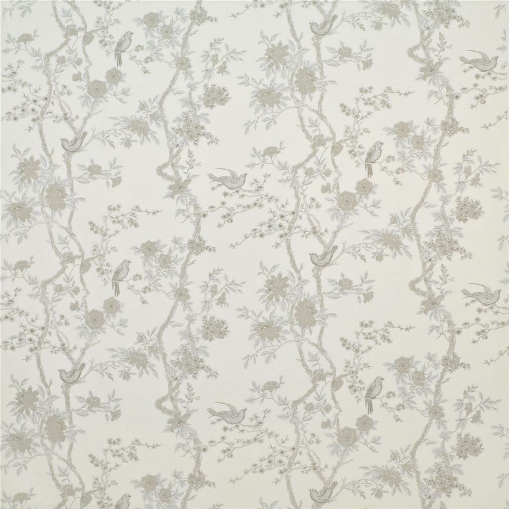 Marlowe Floral Silk - Silver