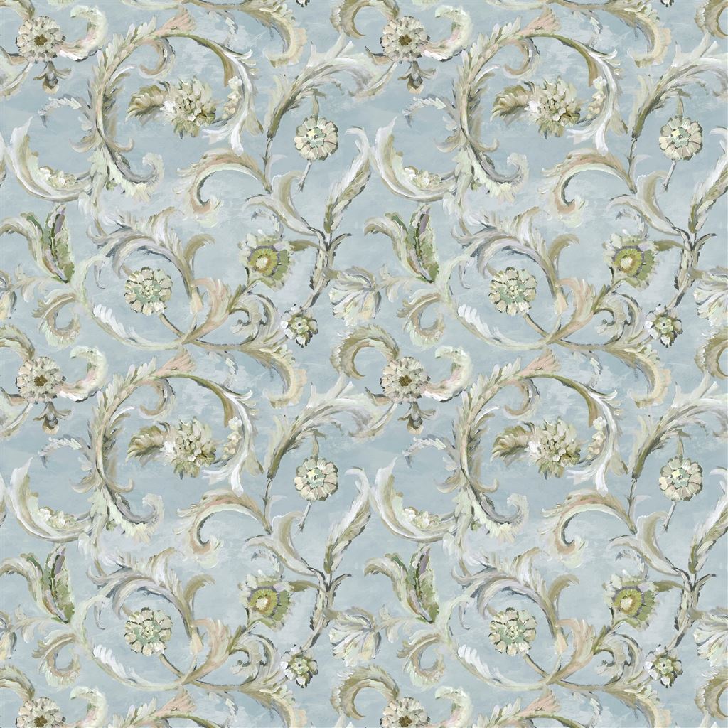 Myrtle Damask - Celadon