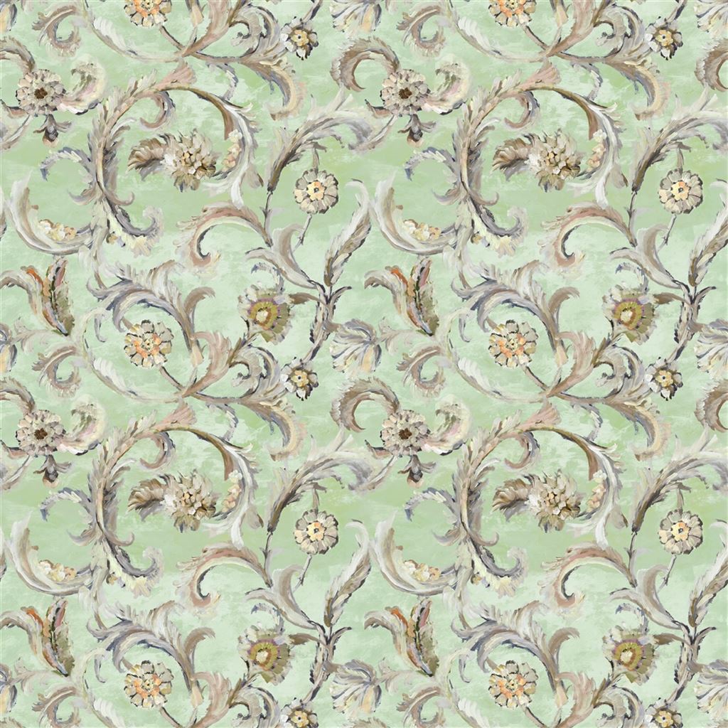 Myrtle Damask - Pistachio