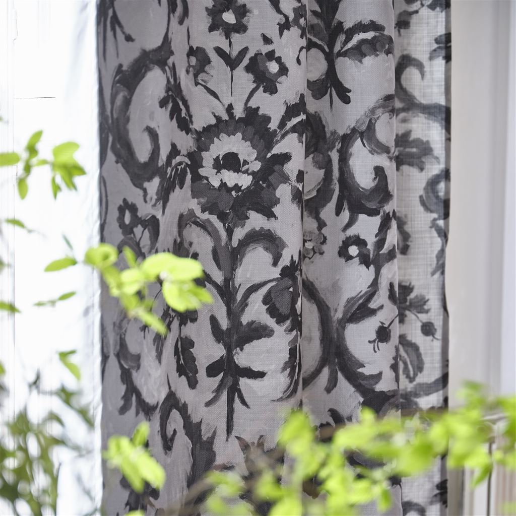 Guerbois Charcoal Fabric