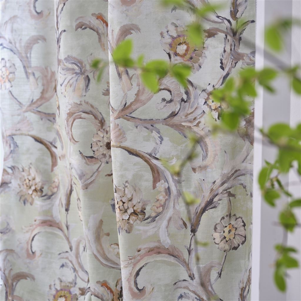 Myrtle Damask Pistachio Fabric