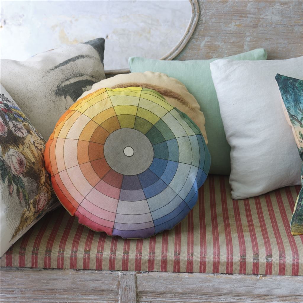 Color Wheel Multicolor Cushion