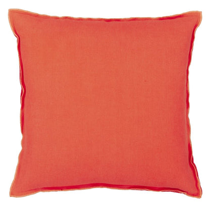 DG Brera Lino Nasturtium &amp; Papaya Linen Cushion