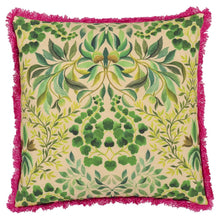 Charger l&#39;image dans la galerie, Ikebana Damask Fuchsia Embroidered Cushion
