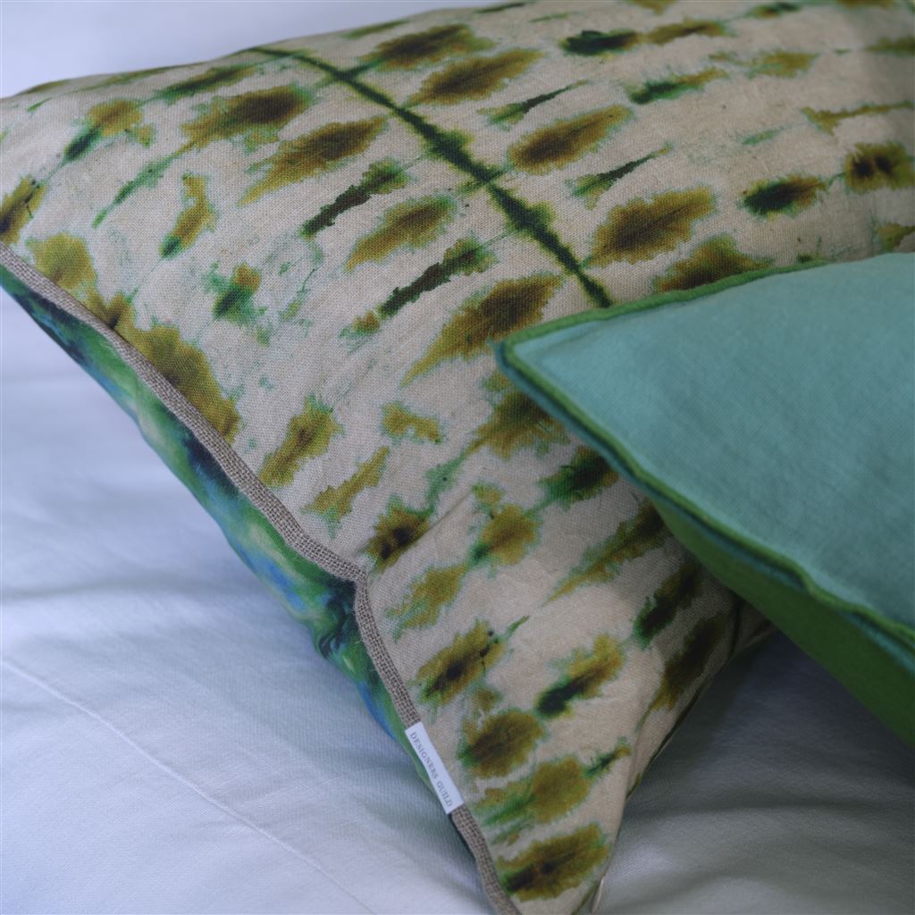 DG Shibori Emerald Cushion