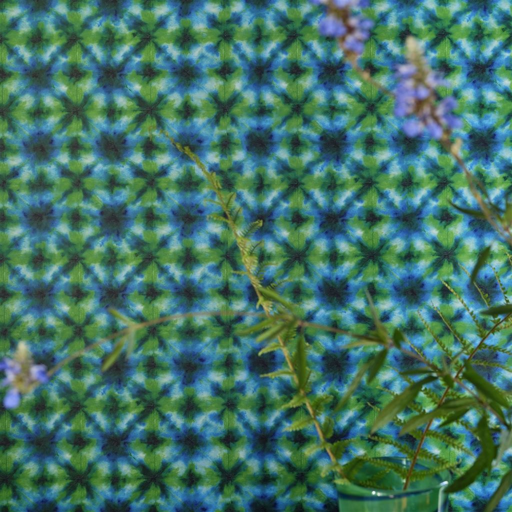 Shibori-Smaragd-Hintergrundbild