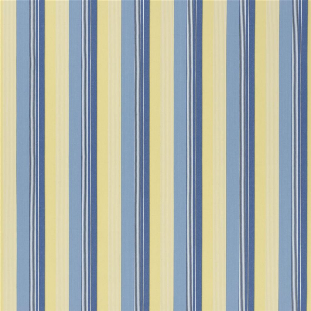 Greenport Stripe (pm)- Blue/cream