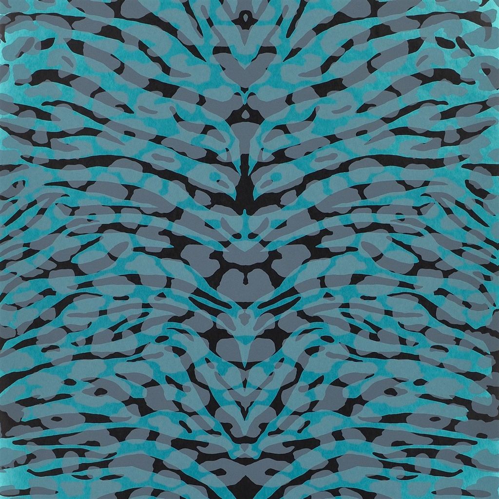 Pantigre - Turquoise Wallpaper