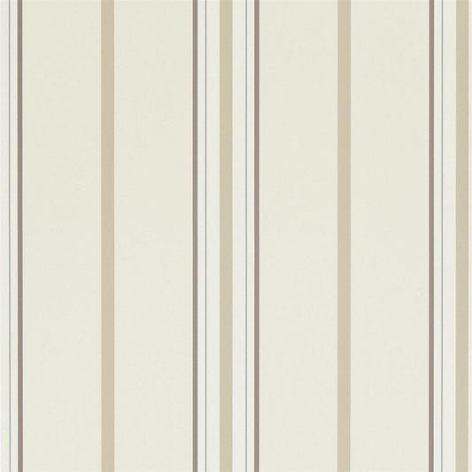 Marden Stripe - White / Tan