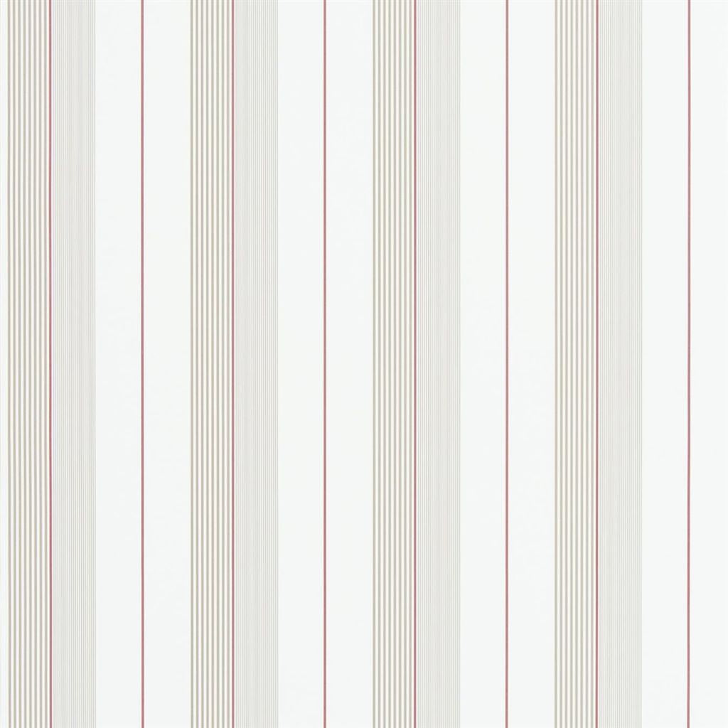 Aiden Stripe - Natural / Red