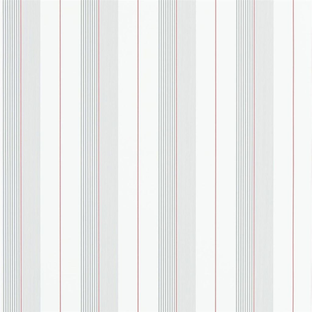 Aiden Stripe - Granite / Red