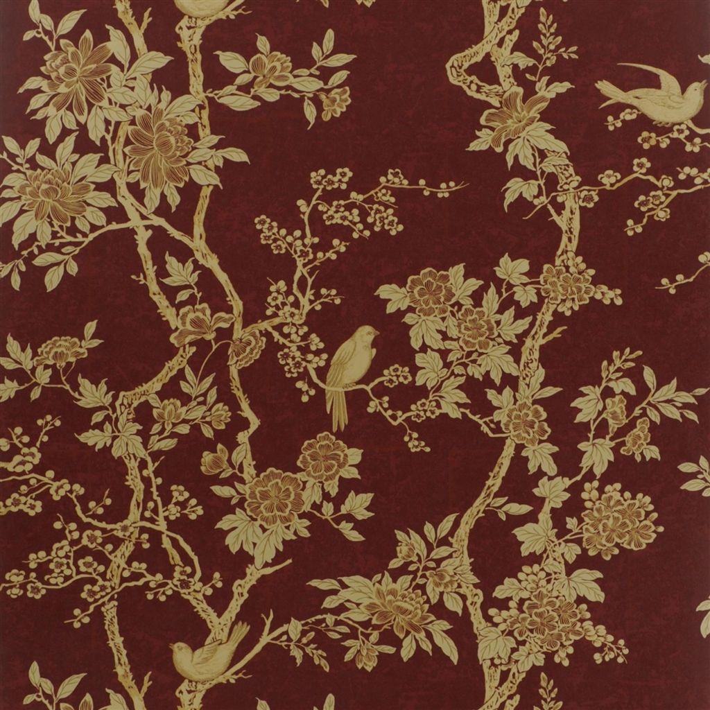 Marlowe Floral - Garnet