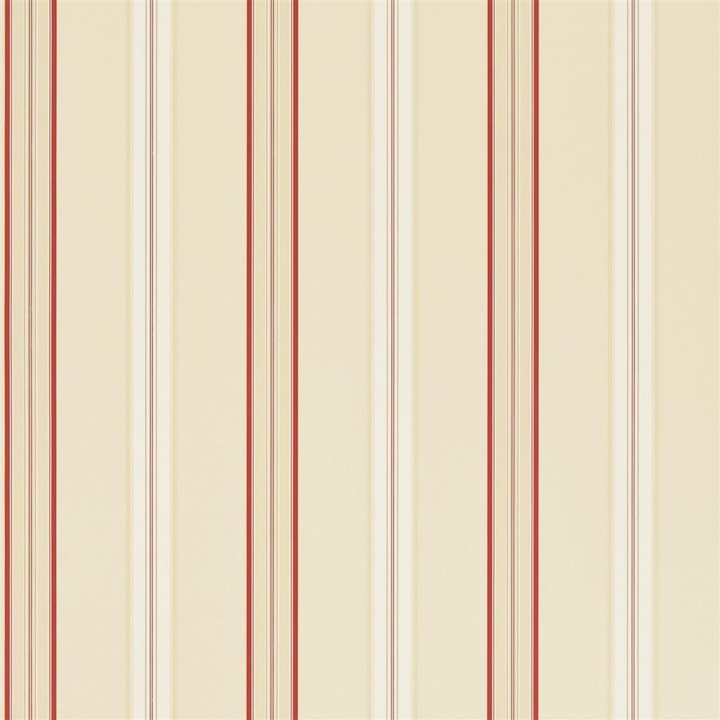 Dunston Stripe - Vermilion