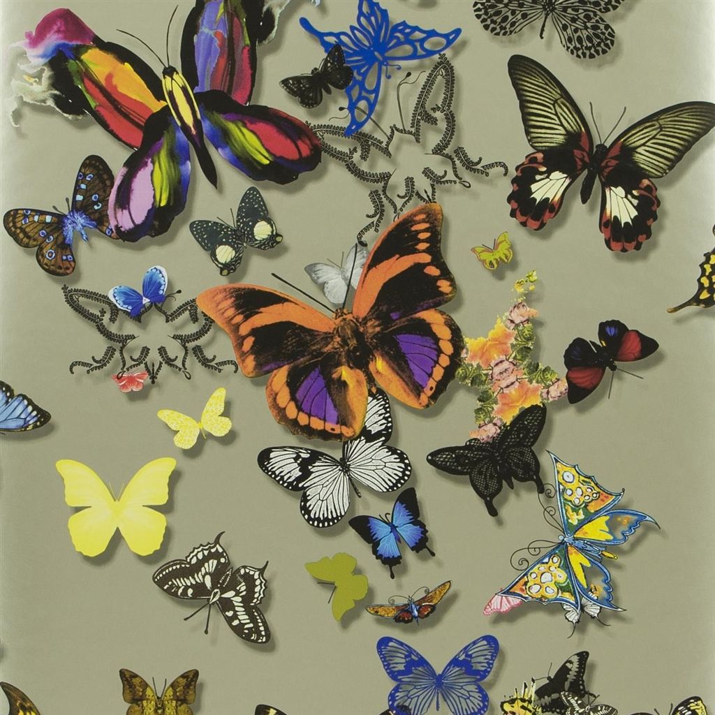 Butterfly Parade - Platine Wallpaper