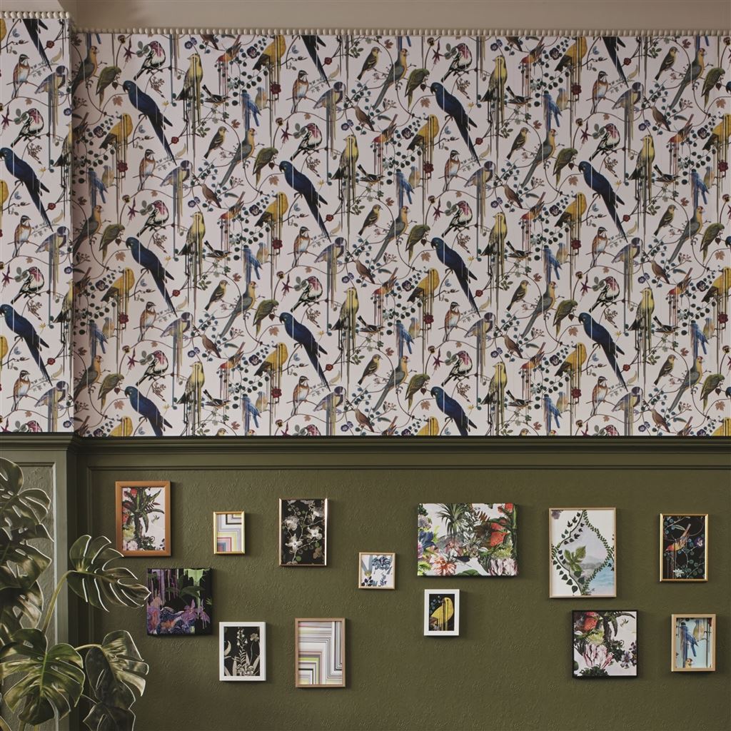 Papier Peint CL Birds Sinfonia Jonc