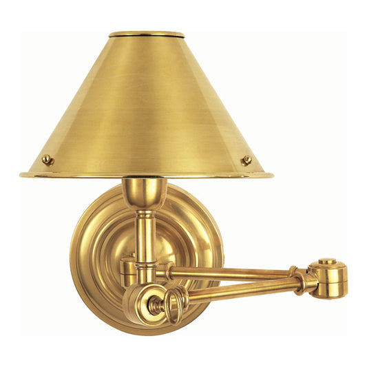 Anette Swing Arm Wall Lamp Brass