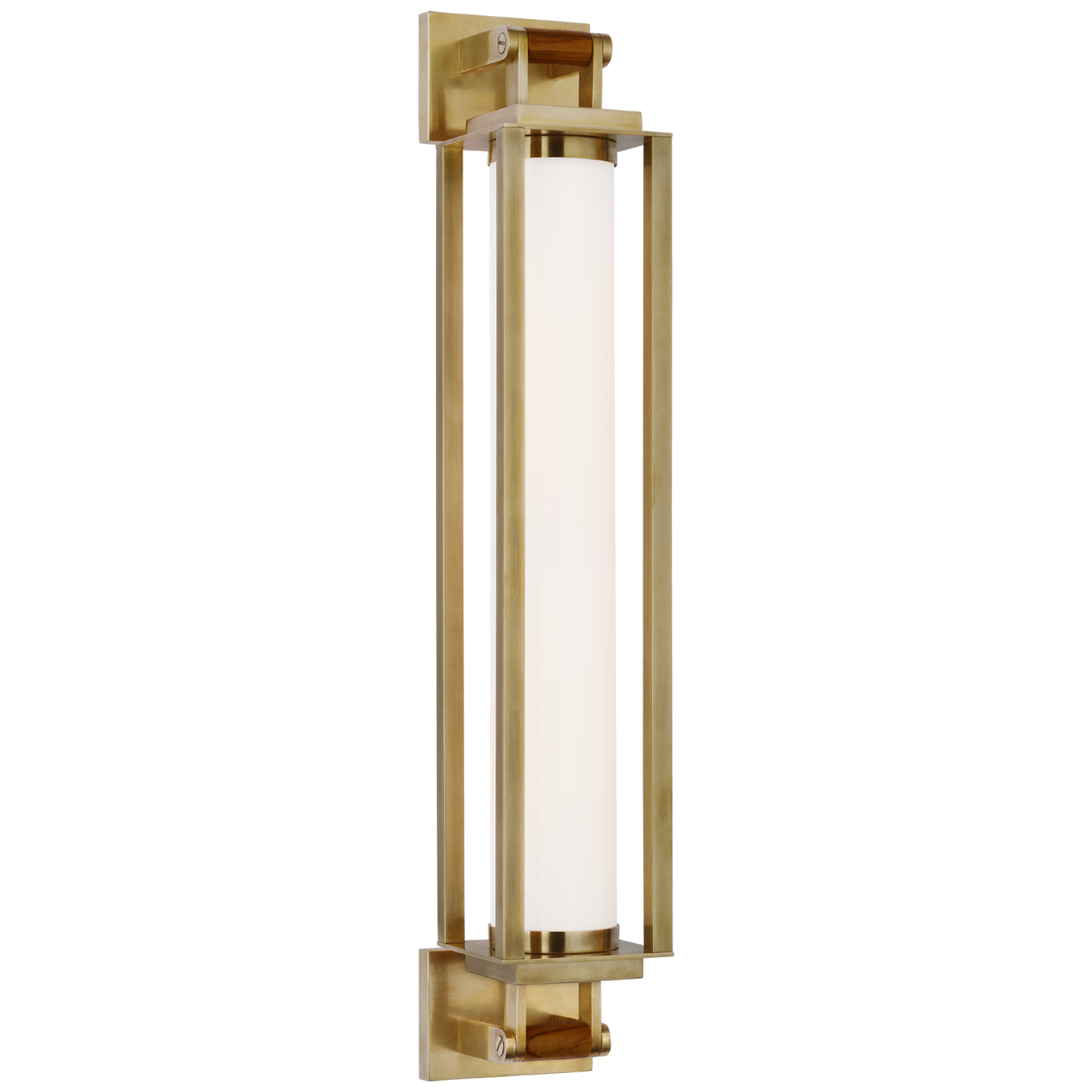 Northport Wall Lamp 61 cm - Brass and White Glass