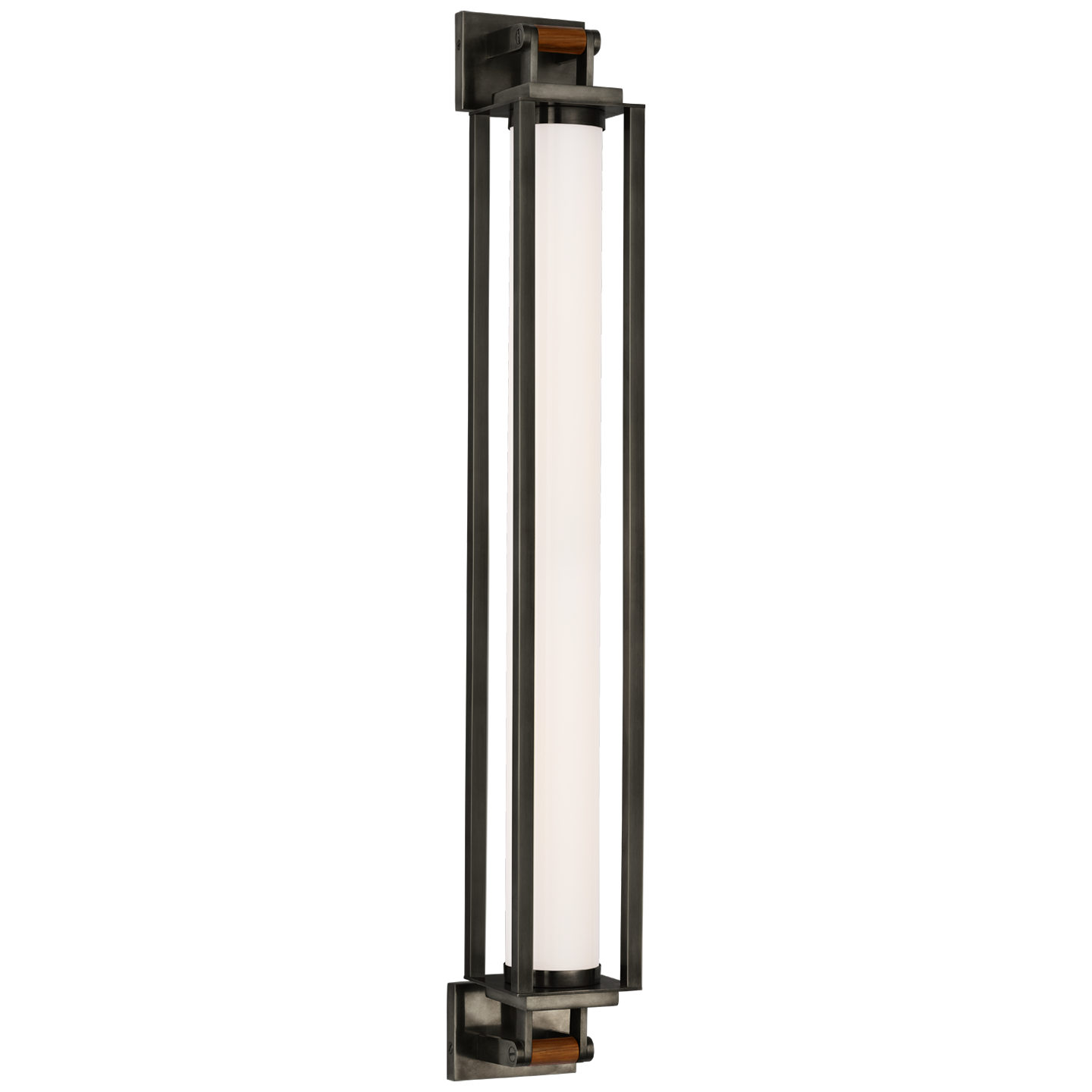 Northport Wall Lamp 82 cm - Bronze and White Glass