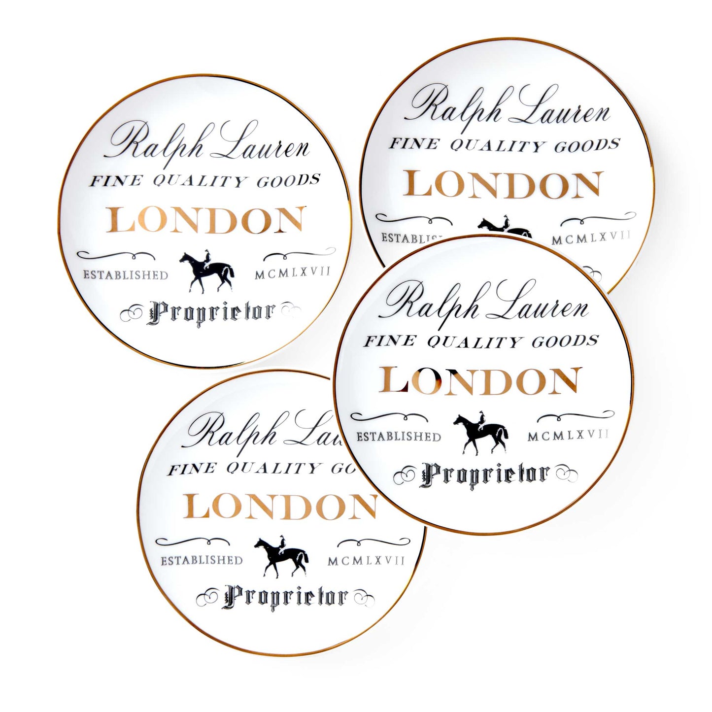 RL London Appetizer Plates (Set of 4)