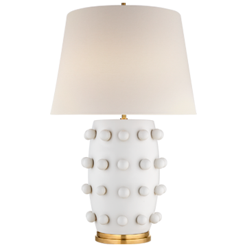 Lampe Linden Medium Plâtre Blanc