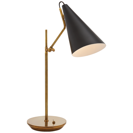 Lampe de Table Clemente - Laiton - Noir
