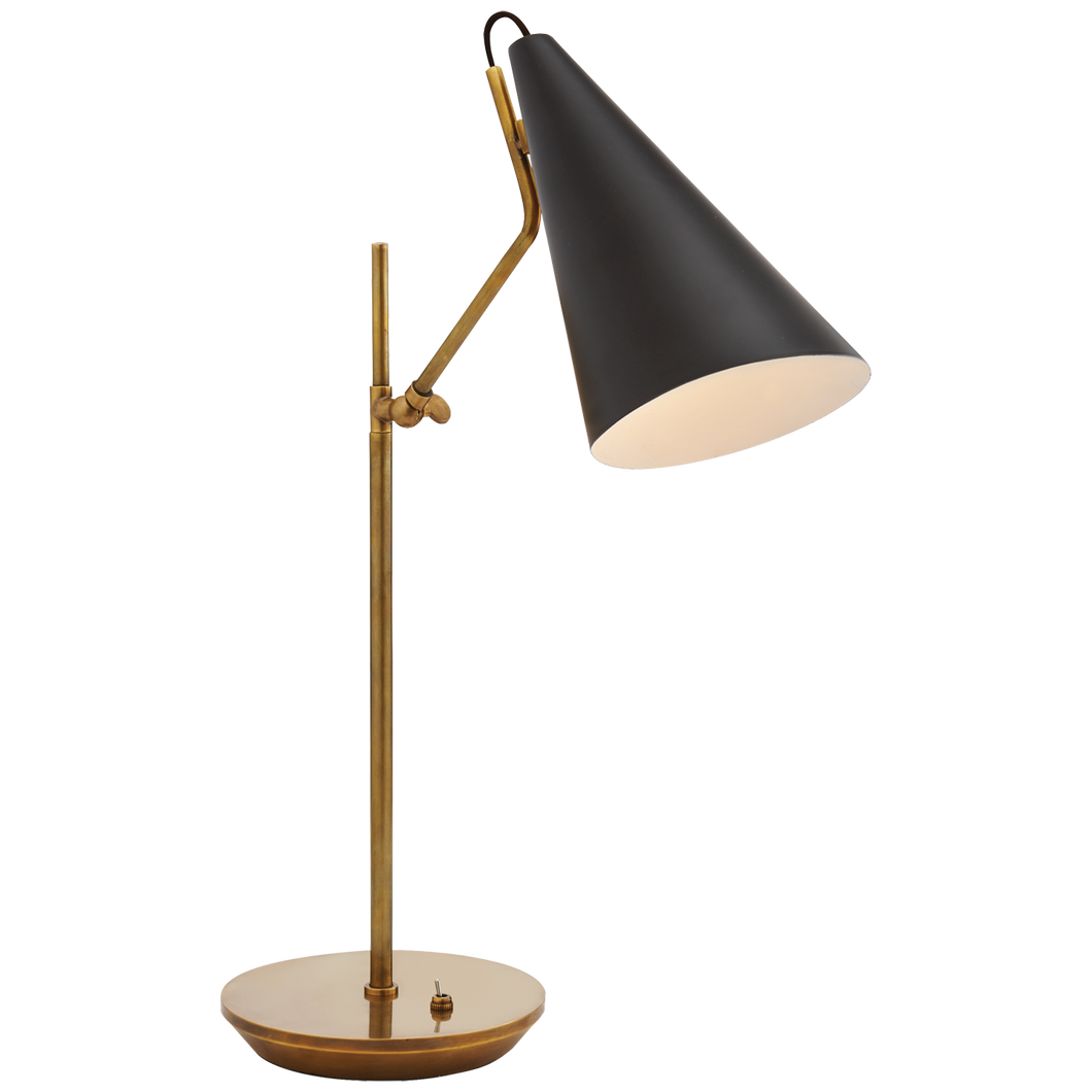 Lampe de Table Clemente - Laiton - Noir